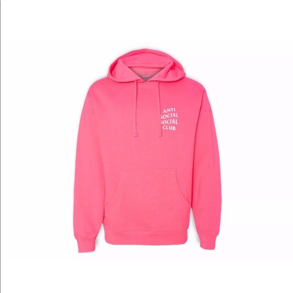 Anti Social Social Club Pink hoodie - Picture 1 of 4
